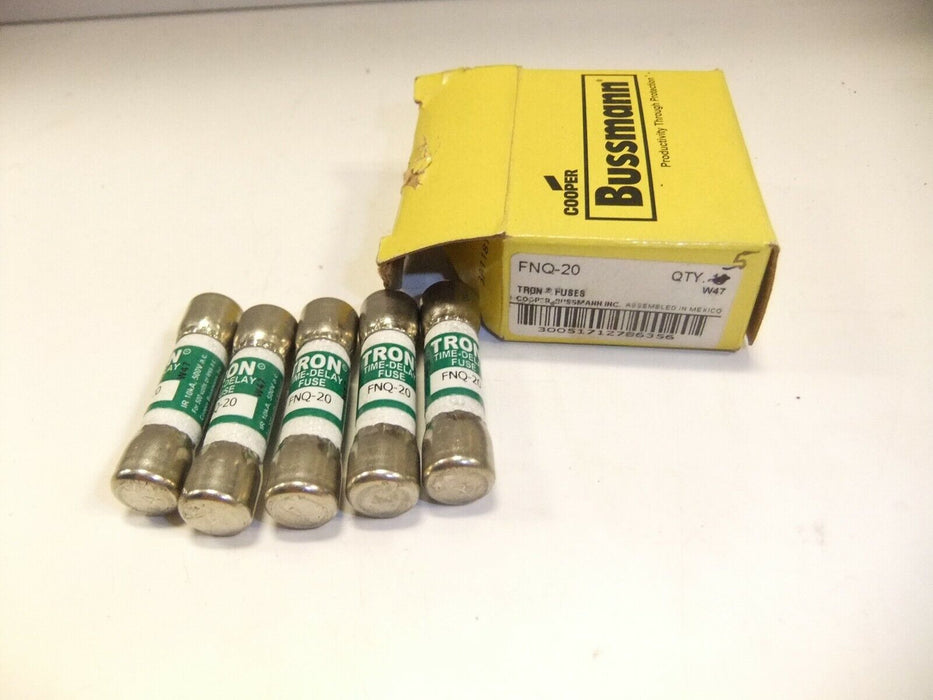 5 Bussmann FNQ-20 Fuses