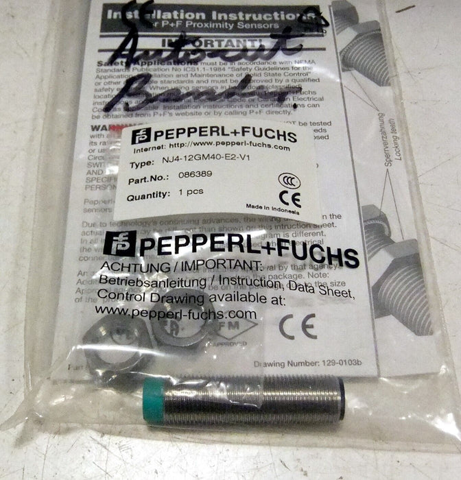 Pepperl NJ4-12GM40-E2-V1 Proximity Sensor