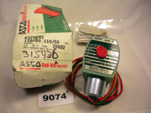 ASCO Valve 8262G43 3 Way 1/8" 120/60