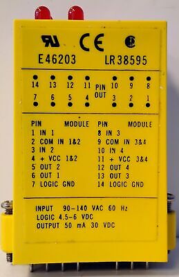 Crouzet Gordos IAC-5Q 90-140 V AC 4-Channel Plug-In I/O Module
