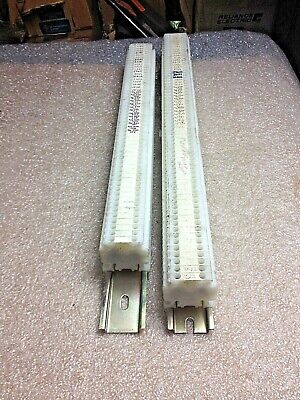 2 Din Rails with Allen-Bradley 1492-HM1 Terminal Blocks
