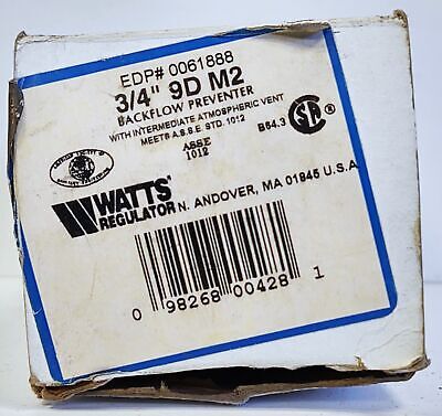 Watts Regulator 9D-M2-3/4 Backflow Preventer
