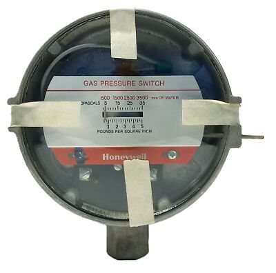 Honeywell C437D 120/240 V AC/DC 3500 kPa 1-5 psi 1-26 in/water Pressure Switch