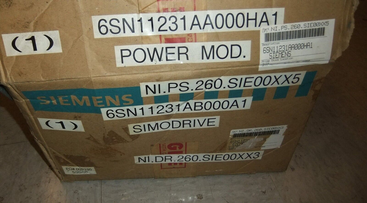 Siemens SimoDrive 6SN1123-1AA00-0HA1 Power Module CNC