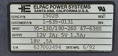 Cincinnati Milacron 3-531-3786A ELPAC P/N 1502B Power Supply