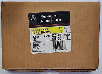 GE TEB111020WL 20 A Molded Case Circuit Breaker