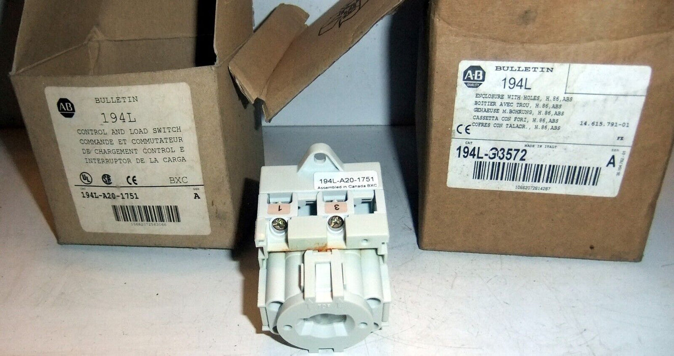 Allen Bradley 194L-A20-1751 Load Switch W Enclosure