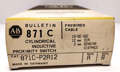 Allen-Bradley 871C-P2A12 10-30 V DC Inductive Proximity Sensor