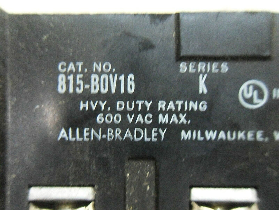 Allen-Bradley 815-BOV16 Ser K Overload Relay