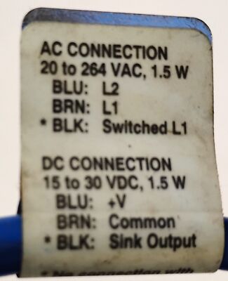 Cutler-Hammer 13108A6513 20-264 V AC 15-30 V DC Comet 100 Photoelectric Sensor