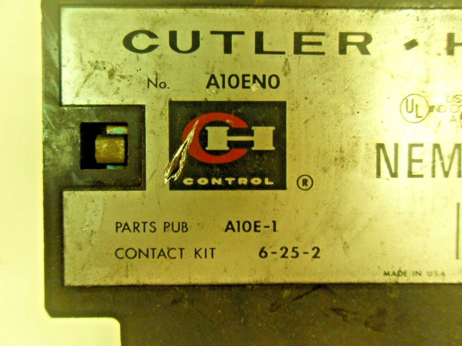Cutler-Hammer A10ENO STARTER 90AMP SIZE3 3POLE