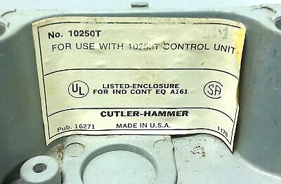 Cutler-Hammer 10250TN11 NEMA 4,4x,12,13 Watertight/Oiltight Pushbutton Enclosure