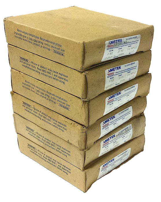 AMETEK P500 5516A 12-05-01-C1 005804 30 psi Pressure Gages w/ 1/4 ANPT Connector
