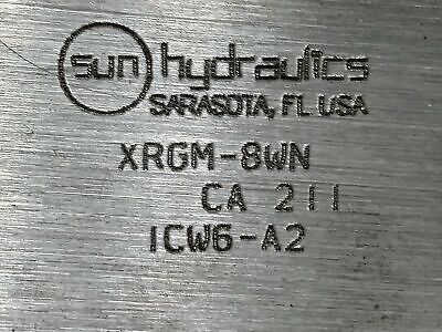 Sun Hydraulics XRGM-8WN-CA-211-ICW6-A2 Solenoid Valve