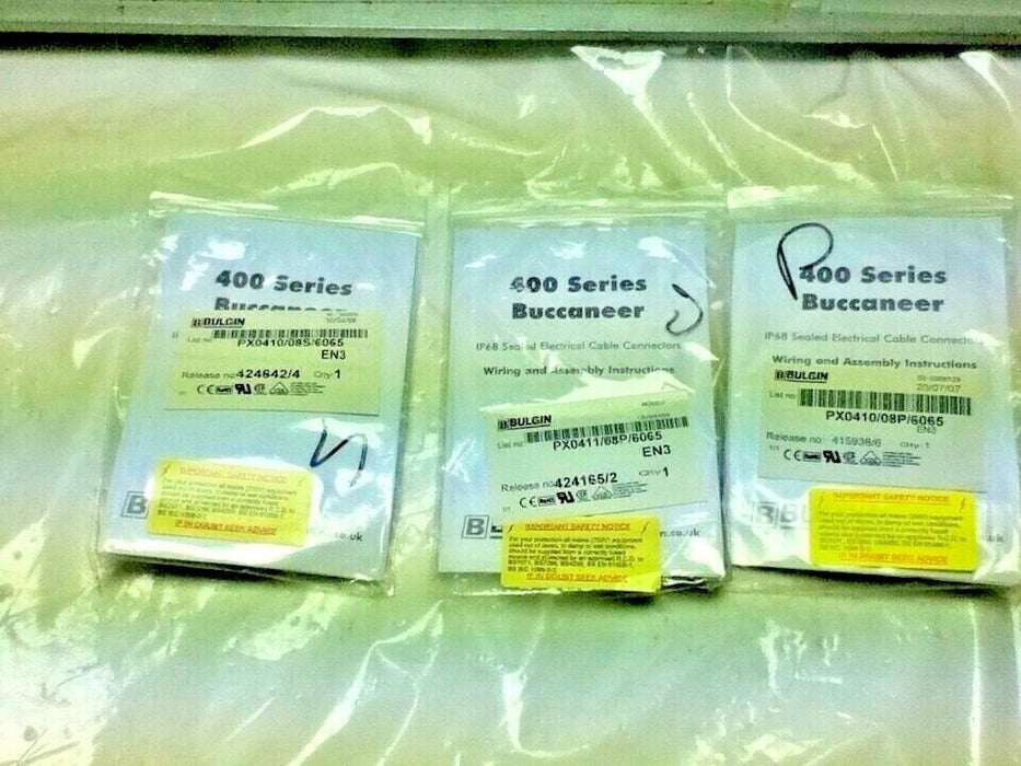 3 NEW BULGIN PX0410/08P/6065 PLUGS