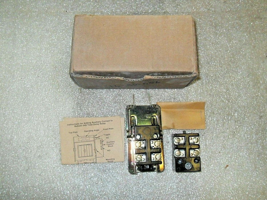 Allen-Bradley 849-N2A Auxiliary Contact for Pneumatic Timing Relay