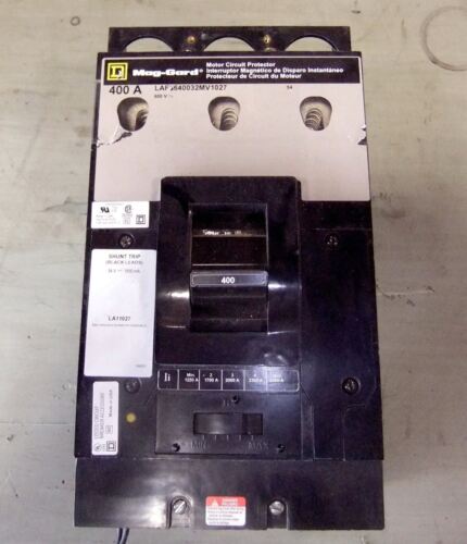 Square D 400A Circuit Breaker LAF3640032MV1027