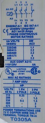 Cutler-Hammer CE15ANC3AB Size A 7 A 3 POLE 460 V Contactor