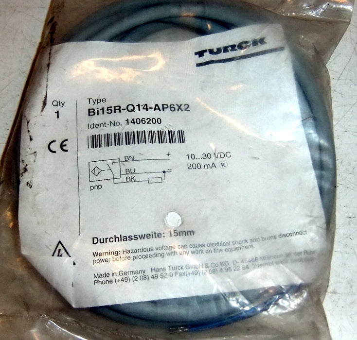 Turck BI15R-Q14-AP6X2 Inductive Sensor