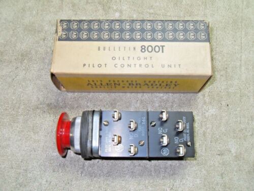 Allen-Bradley 800T-D6C Ser A Red Push Button Switch