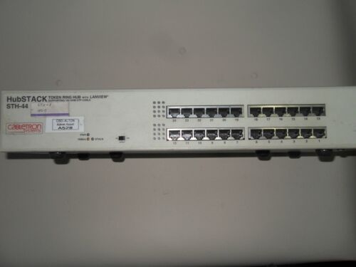 1 CABLETRON HUBSTACK TOKEN RING HUB W/ LANVIEW STH-44