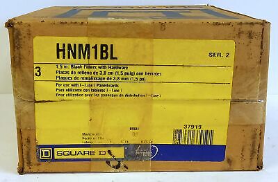 Square D HNM1BL 1.5 in Filler Blank for Power Distribution Panel Board