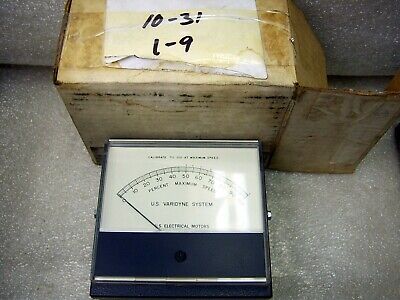 Us Electrical Motors 2450-9024 Percent Speed Meter Varidyne