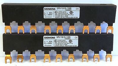 Siemens 3RV1915-1BB SIRIUS 690 V AC 63 A 3 Phase Size S00/S0 Bussbar