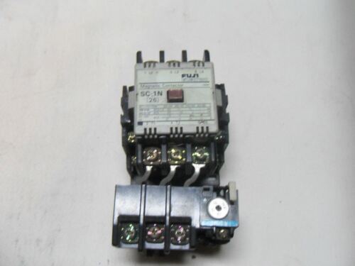 1 Fuji ELECTRIC SC-1N 26 MAGNETIC CONTACTOR WITH TR-2N THERMAL RELAY