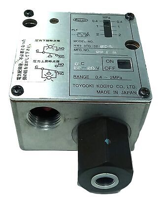 Toyo-Oki HW1-3T0-02-DC-L 12-24 V DC 0.4-2 MPa Pressure Switch w/ Indicator