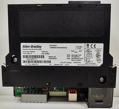 Allen-Bradley 1756-DNB Series D FW REV 11.003 PN-36089 PLC Communication Module