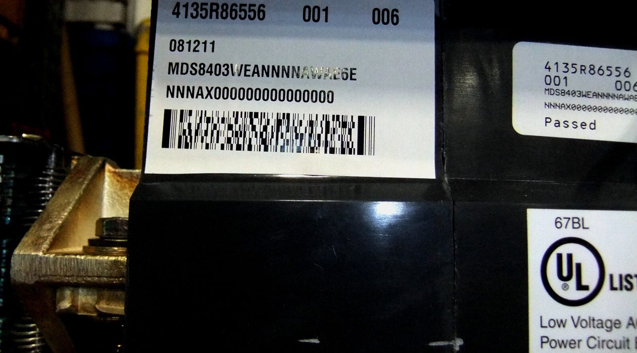 Cutler-Hammer MDS8403WEA 4000 A Magnum DC Low Volt AC Power Circuit Breaker