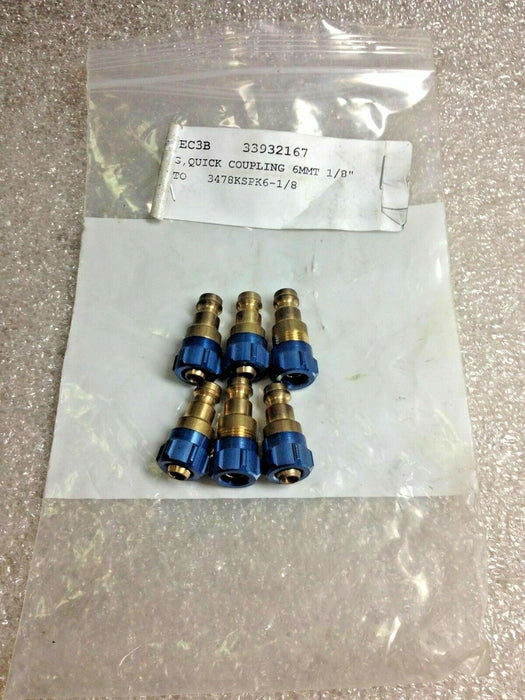 6 Festo 3478Kspk6-1/8 Quick Coupling Plugs