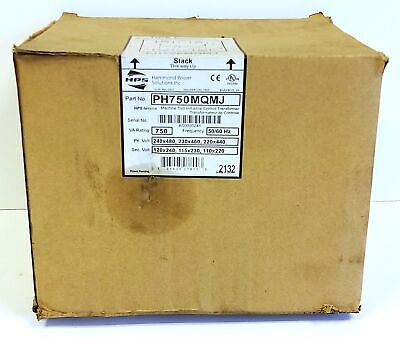 Hammond Power Solutions PH750MQMJ 750VA 80°C RISE Industrial Control Transformer