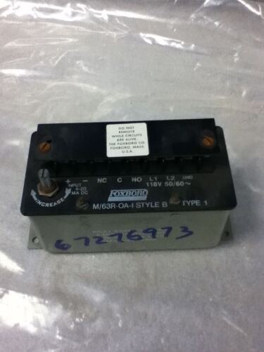 Foxboro M/63R-OA-I SAFETY RELAY- NO BOX