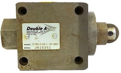 Double A TT-03-C-CH-L-IT-10A1 Valve