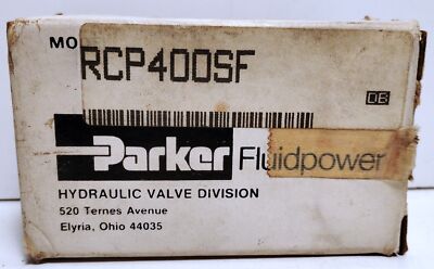 Parker RCP400SF Hydraulic Flow Control Valve w/ Relief Knob