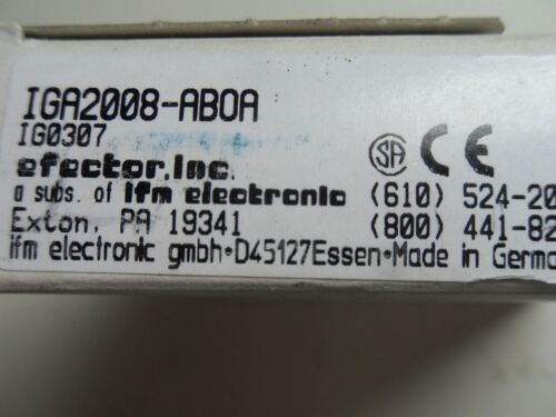 IFM Efector IGA2008-ABOA SENSOR IG0307