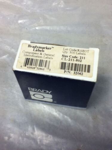 BRADY CL-211-502 Labels Qty. 500