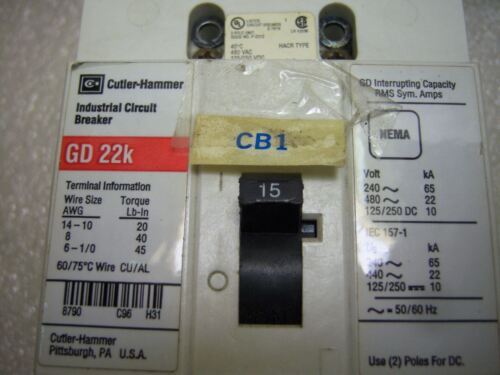 Cutler-Hammer HACR315 GD 22K Circuit Breaker