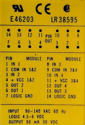 Crouzet Gordos IAC-5Q 90-140 V AC 4-Channel Plug-In I/O Module