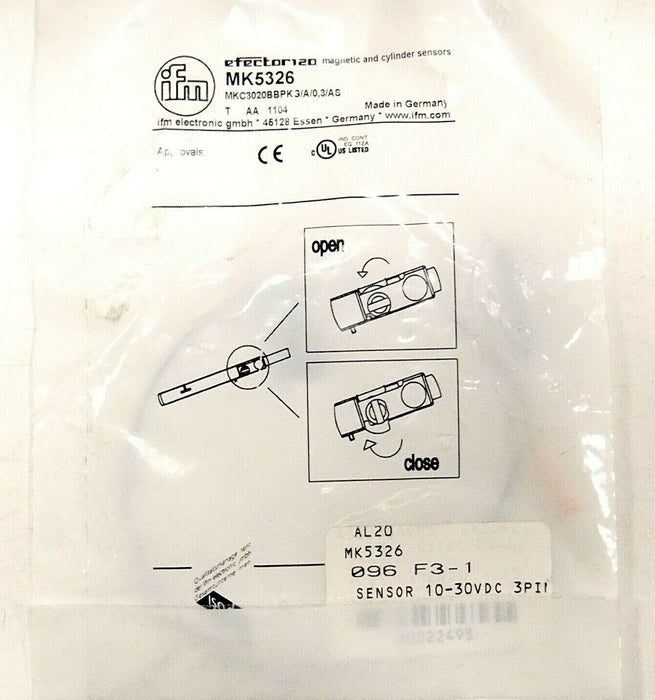 IFM Efector Cylinder Sensor MK5236 MKC3020BBPKG/A/0,3/AS
