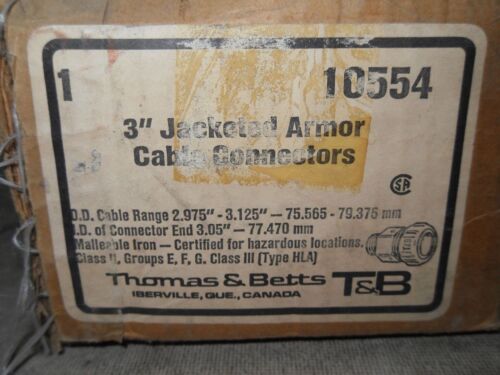 1 Thomas & Betts 10554 Jacketed Armor Cable Connector