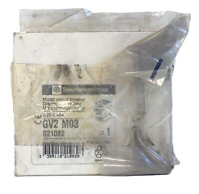 Telemecanique GV2-M03 Manual Motor Starter w/ GV1-A01 Auxiliary Contact Block