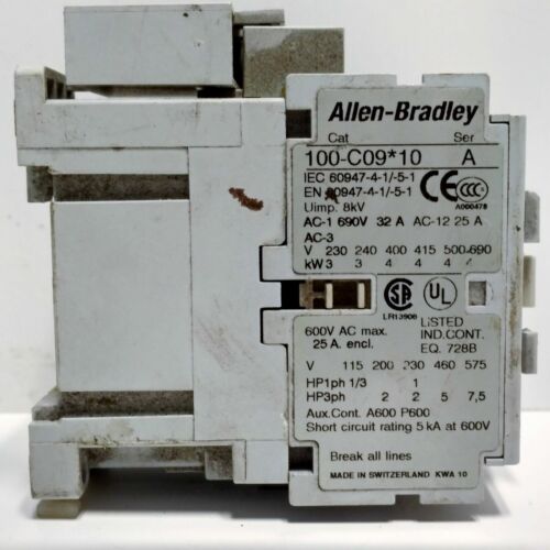 Allen-Bradley 100-C09D10 Contactor with a 100-FSC280 Surge Suppressor.