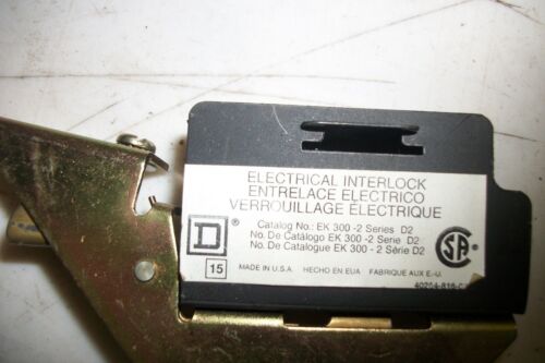 2 Square D EK-300-2 Series D2 Electrical Interlock