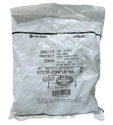 Allen-Bradley 871TM-D5NP18-N4 Ser C 10-30 V DC Inductive Proximity Sensor