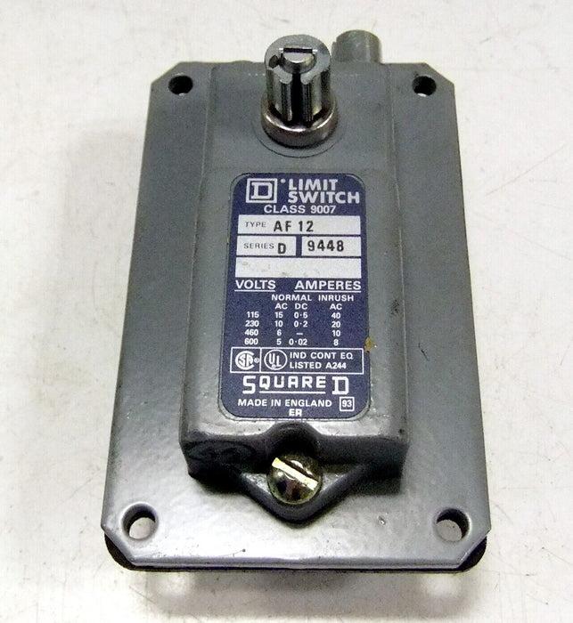 Square D 9007-AF12 Ser D Limit Switch