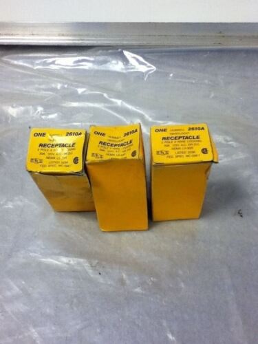 3 Hubbell 2610A Receptacles