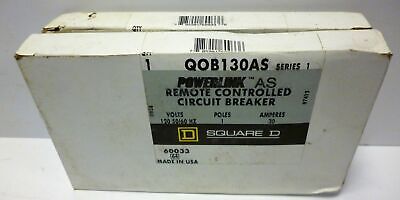 2 Square D QOB130AS POWERLINK AS Remote Controlled Circuit breaker